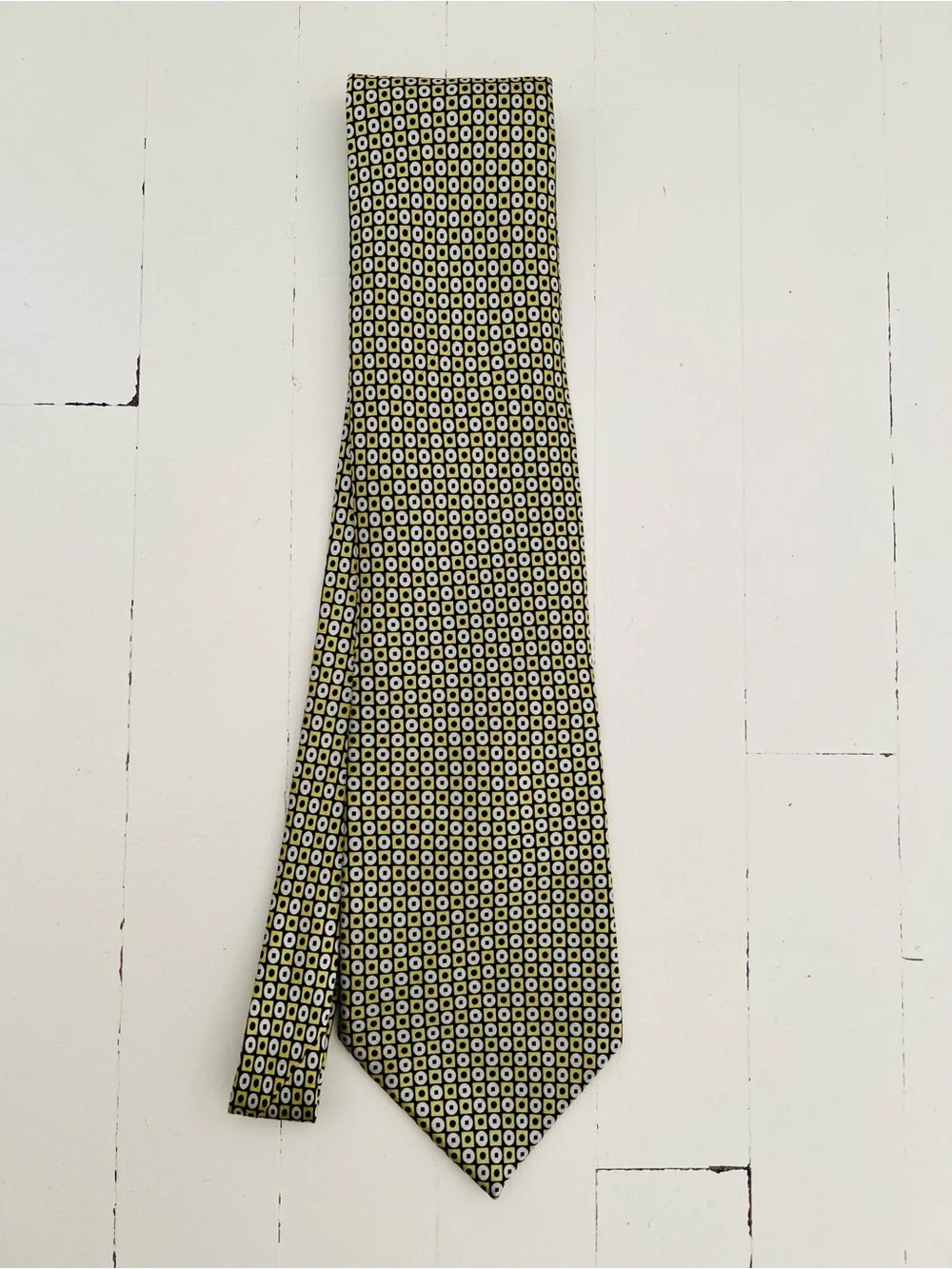 Tongue Tied by Tom McLellon Geometric Silk Tie
